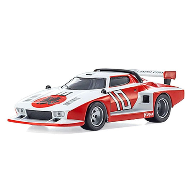 Lancia Stratos #10 White and Red "The Circuit Wolf" Manga 1/64 Diecast Model Car by Kyosho-Kyosho-ModelCars.com