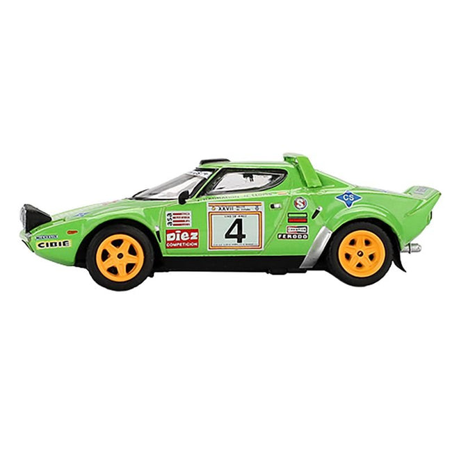 Lancia Stratos HF #4 Jorge de Bagration - Nuria Llopis Champion "Spanish Rally" (1979) Limited Edition 1/64 Diecast Model Car by Mini GT-Mini GT-ModelCars.com