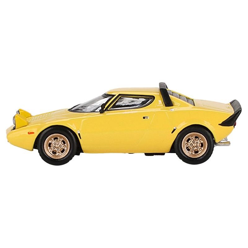 Lancia Stratos HF Stradale Giallo Fly Yellow Limited Edition to 1440 pieces Worldwide 1/64 Diecast Model Car by Mini GT-Mini GT-ModelCars.com