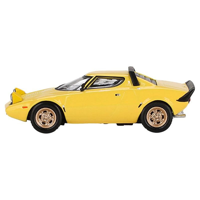 Lancia Stratos HF Stradale Giallo Fly Yellow Limited Edition to 1440 pieces Worldwide 1/64 Diecast Model Car by Mini GT - Mini GT - ModelCars.com