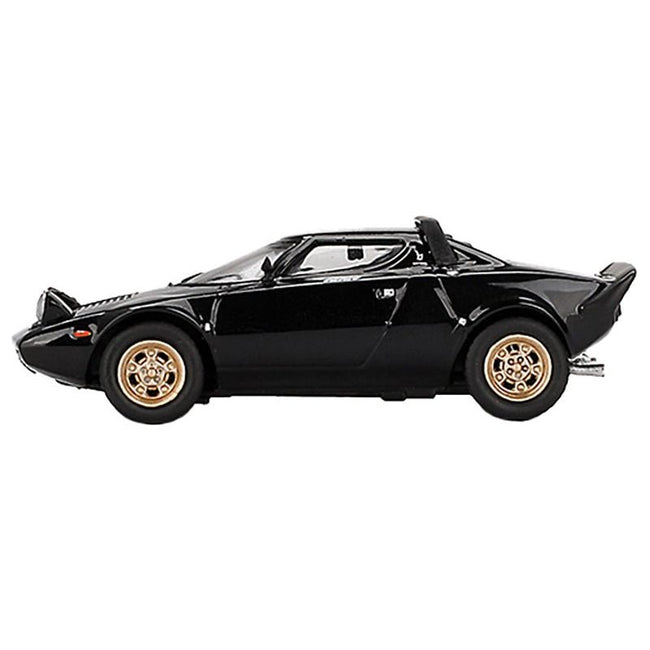 Lancia Stratos HF Stradale Nero Black Limited Edition 1/64 Diecast Model Car by Mini GT - Mini GT - ModelCars.com