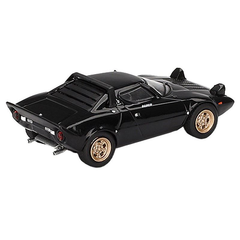 Lancia Stratos HF Stradale Nero Black Limited Edition 1/64 Diecast Model Car by Mini GT - Mini GT - ModelCars.com