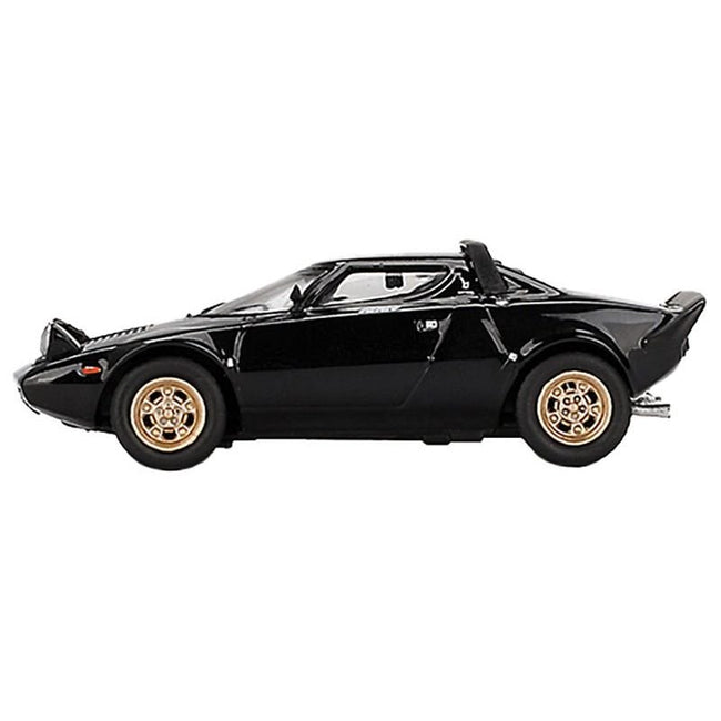 Lancia Stratos HF Stradale Nero Black Limited Edition 1/64 Diecast Model Car by Mini GT-Mini GT-ModelCars.com