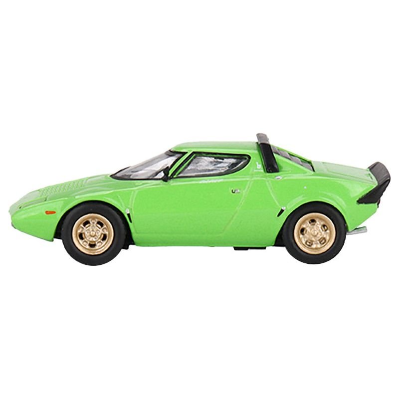 Lancia Stratos HF Stradale Verde Chiaro Green Limited Edition to 1200 pieces Worldwide 1/64 Diecast Model Car by Mini GT - Mini GT - ModelCars.com