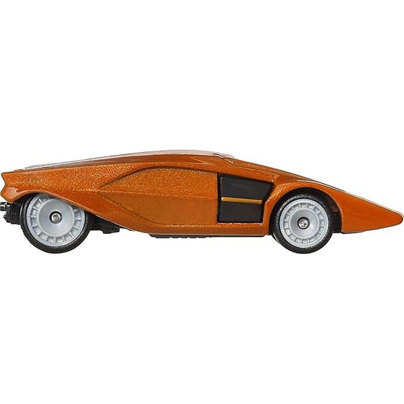 Lancia Stratos Zero Concept Car Orange Metallic Diecast Model Car