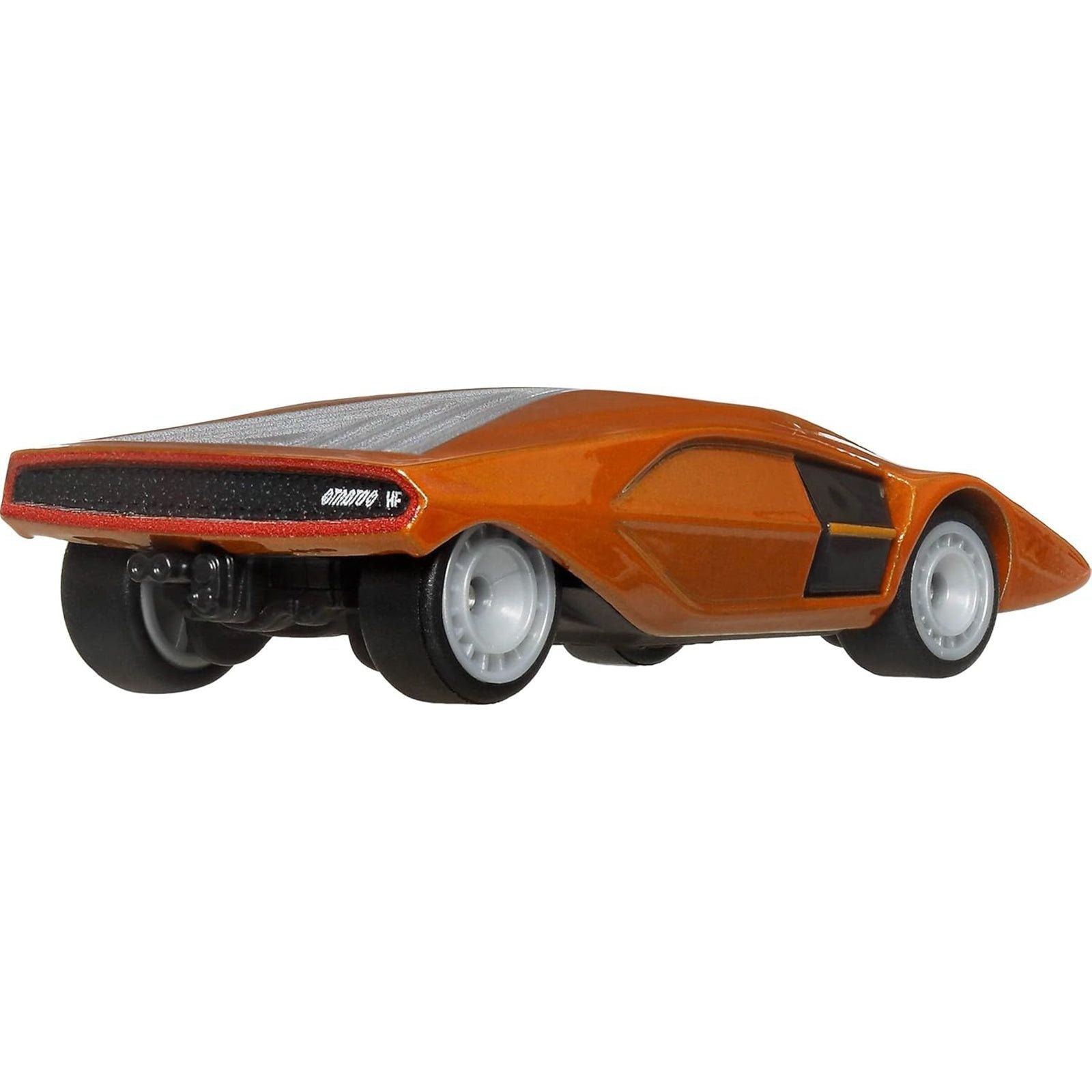 Lancia Stratos Zero Concept Car Orange Metallic Diecast Model Car