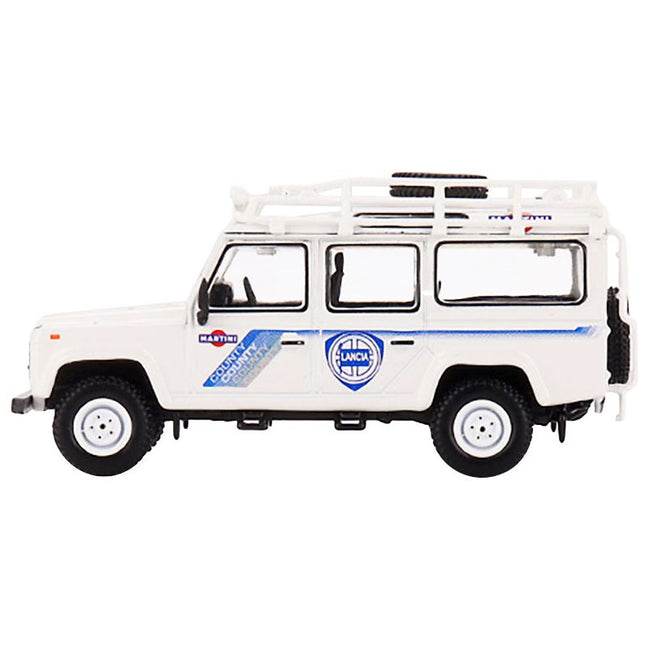 Land Rover Defender 110 "1991 Safari Rally Martini Racing" Support Vehicle 1/64 Diecast Model Car by True Scale Miniatures - True Scale Miniatures - ModelCars.com