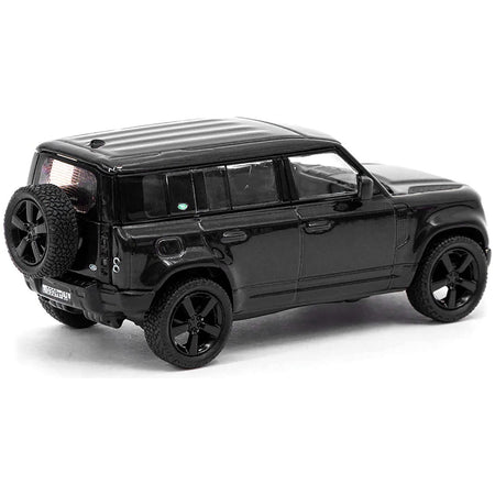 Land Rover Defender 110 Black Metallic "Global64" Series 1/64 Diecast Model Car by Tarmac Works - Tarmac Works - ModelCars.com