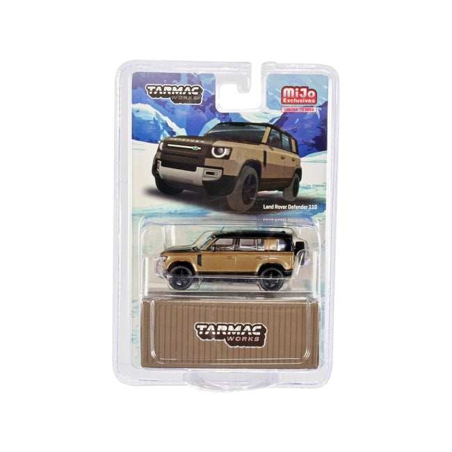 Land Rover Defender 110 Brown Metallic and Black Limited Edition to 3600 pieces Worldwide 1/64 Diecast Model Car by Tarmac Works - Tarmac Works - ModelCars.com