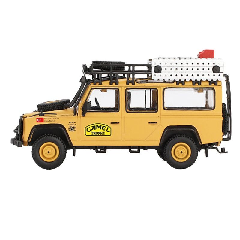 Land Rover Defender 110 Team Turkey "Camel Trophy Amazon" (1989) Limited Edition 1/64 Diecast Model Car by Mini GT-Mini GT-ModelCars.com