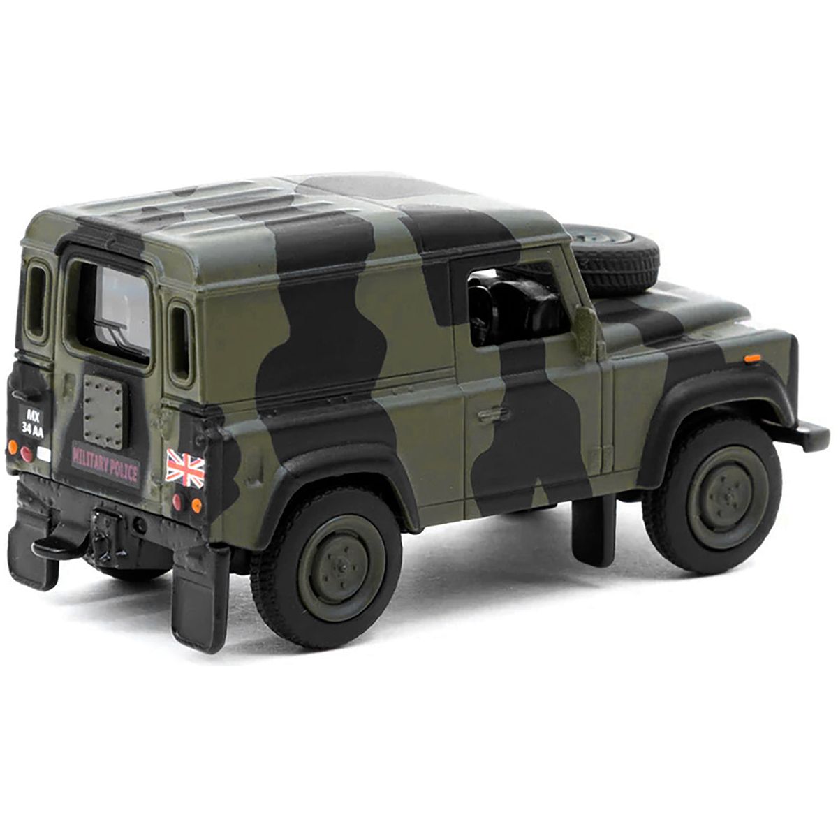Land Rover Defender "Royal Military Police" Green Camouflage "Collab64" Series 1/64 Diecast Model Car by Schuco & Tarmac Works-Schuco-ModelCars.com
