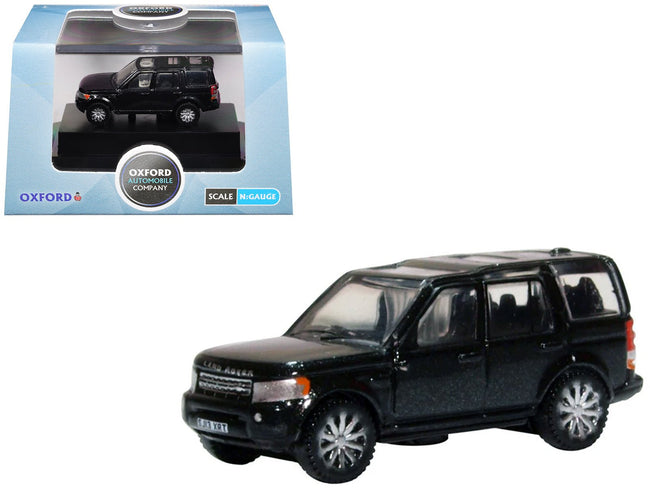 Land Rover Discovery 4 RHD (Right Hand Drive) Santorini Black 1/148 (N) Scale Diecast Model car by Oxford Diecast-Oxford Diecast-ModelCars.com