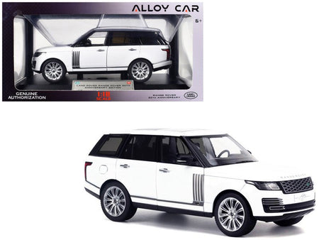 Land Rover Range Rover 50th Anniversary White Metallic with Sunroof 1/18 Diecast Model Car by Heimanba-Heimanba-ModelCars.com