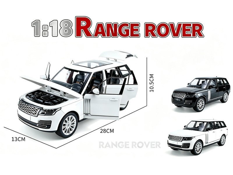 Land Rover Range Rover 50th Anniversary White Metallic with Sunroof 1/18 Diecast Model Car by Heimanba-Heimanba-ModelCars.com