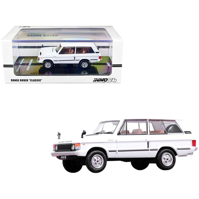 Land Rover Range Rover Classic RHD (Right Hand Drive) White 1/64 Diecast Model Car by Inno Models - Inno Models - ModelCars.com