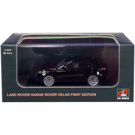 Land Rover Range Rover Velar First Edition with Sunroof Black Metallic 1/64 Diecast Model Car by LCD Models-LCD Models-ModelCars.com
