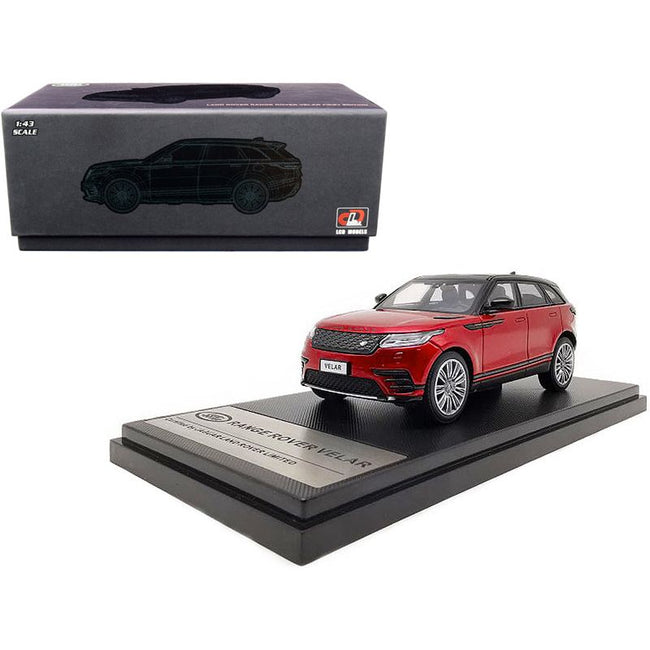 Land Rover Range Rover Velar First Edition with Sunroof Red Metallic and Black 1/43 Diecast Model Car by LCD Models - LCD Models - ModelCars.com