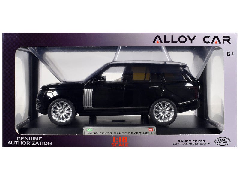Land Rover Ranger Rover 50th Anniversary Black Metallic with Sunroof 1/18 Diecast Model Car by Heimanba-Heimanba-ModelCars.com
