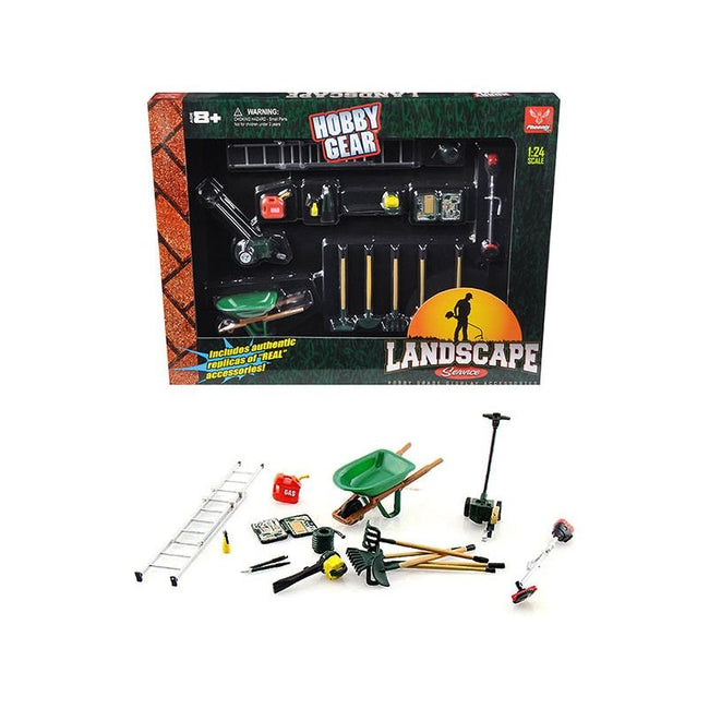 "Landscape Service" Accessories Set for 1/24 Scale Models by Phoenix Toys - Phoenix Toys - ModelCars.com