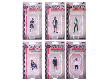 "LB Nation" 6 piece Figure Set for 1/24 Scale Models by American Diorama-American Diorama-ModelCars.com