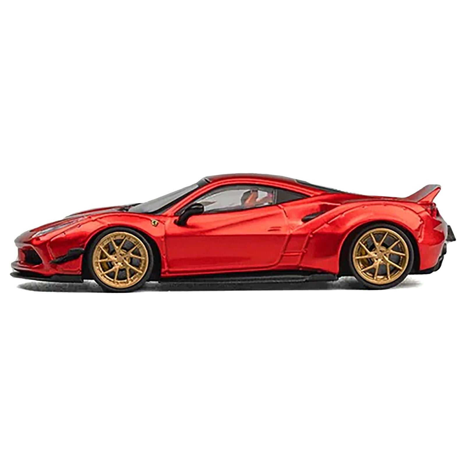 LB-Works 488 Red Metallic 1/64 Diecast Model Car by CM Models