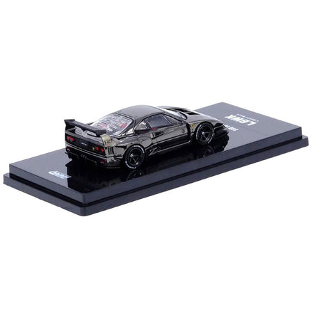 LBWK (Liberty Walk) F40 Chrome Black 1/64 Diecast Model Car by Inno Models - Inno Models - ModelCars.com