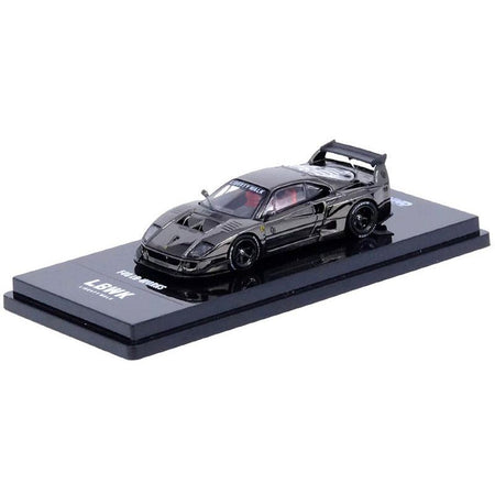LBWK (Liberty Walk) F40 Chrome Black 1/64 Diecast Model Car by Inno Models - Inno Models - ModelCars.com