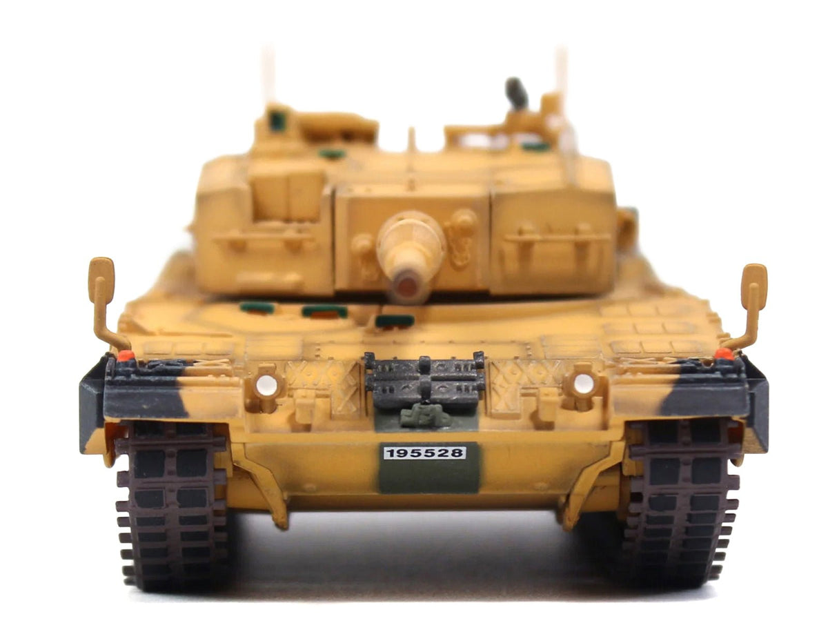 Leopard 2A4 Main Battle Tank "Desert Camouflage 2nd Cavalry Armored Brigade Turkey-Syrian Border" (2016) Turkish Army "Armor Premium" Series 1/72 Diecast Model by Panzerkampf-Panzerkampf-ModelCars.com