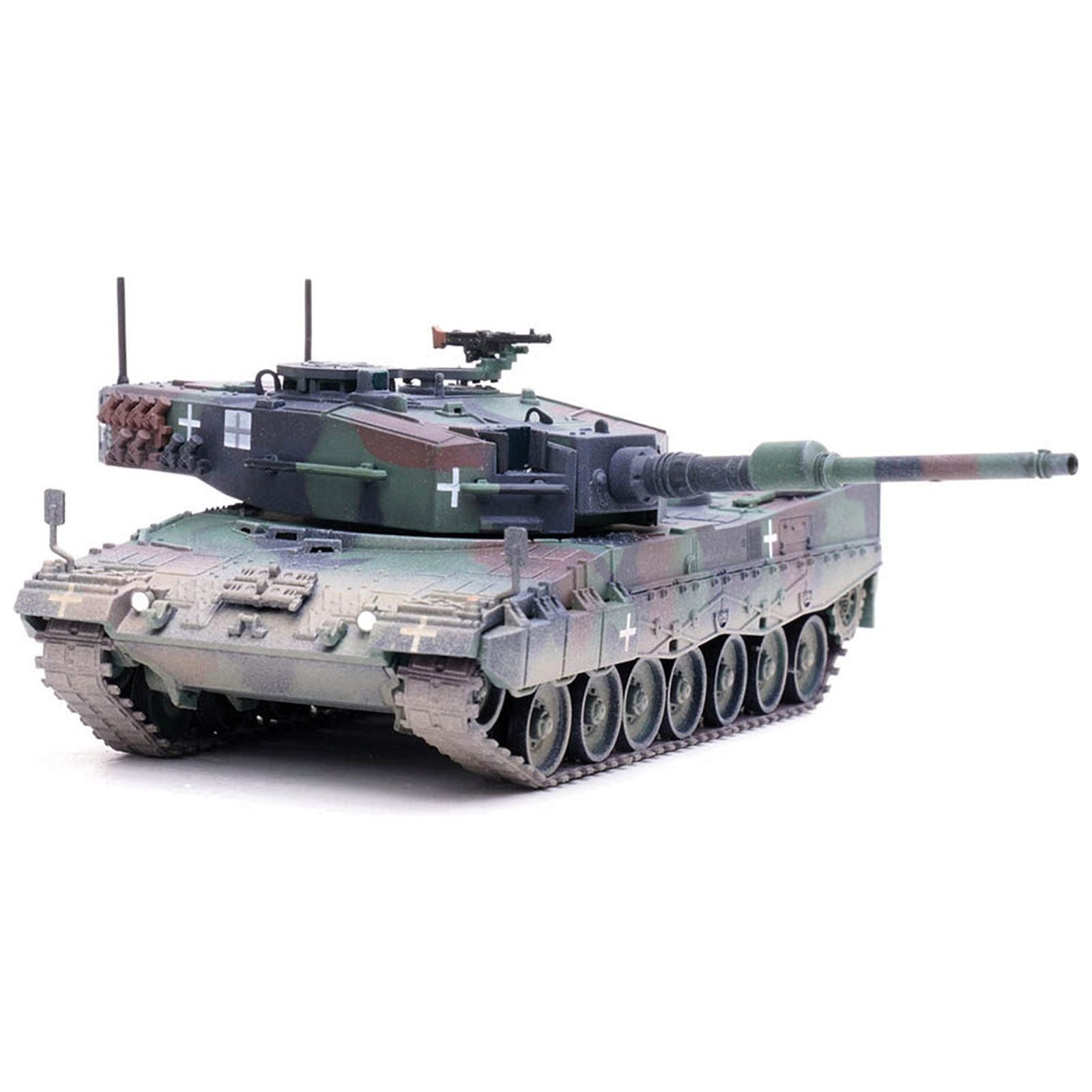 Leopard 2A4 Main Battle Tank with Snorkel "3 - Tone Camouflage" Ukrainian Army "Armor Premium" Series 1/72 Diecast Model by Panzerkampf - Panzerkampf - ModelCars.com