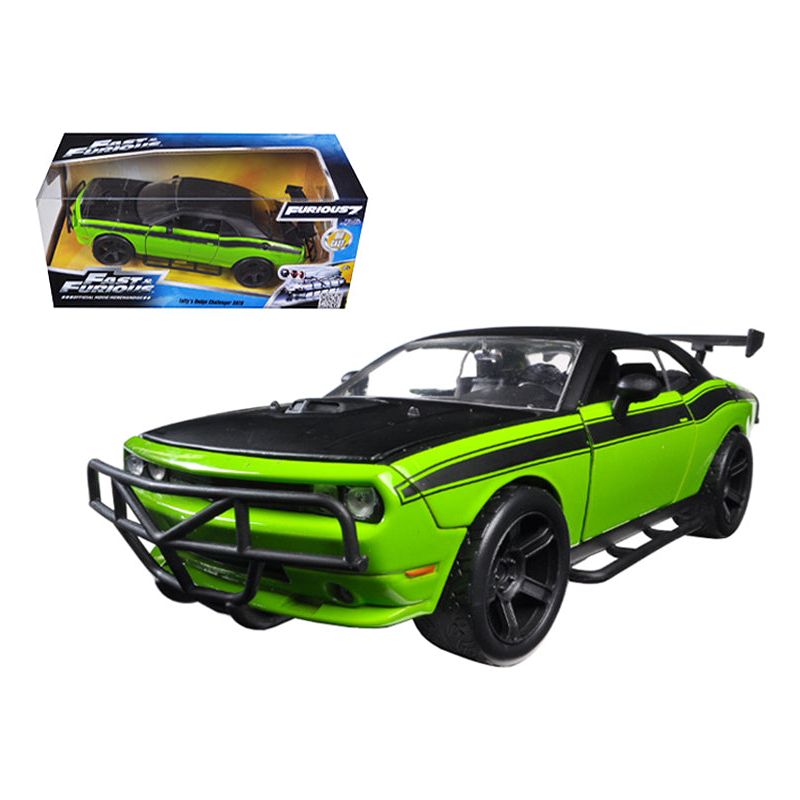 Letty's Dodge Challenger SRT8 Off Road Green and Black "Fast & Furious" Movie 1/24 Diecast Model Car by Jada - Jada - ModelCars.com