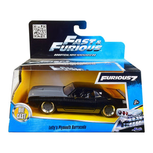 Letty's Plymouth Barracuda "Fast & Furious 7" Movie 1/32 Diecast Model Car by Jada