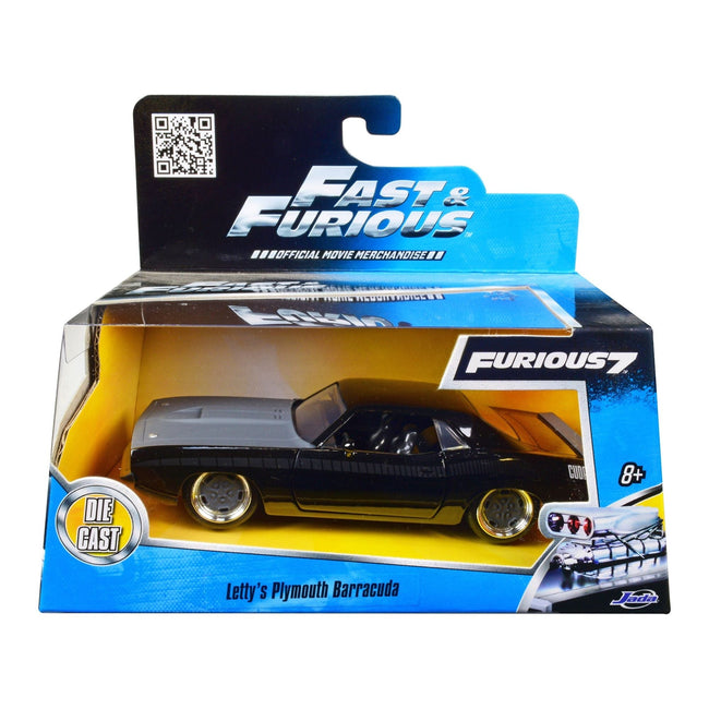 Letty's Plymouth Barracuda "Fast & Furious 7" Movie 1/32 Diecast Model Car by Jada-Jada-ModelCars.com