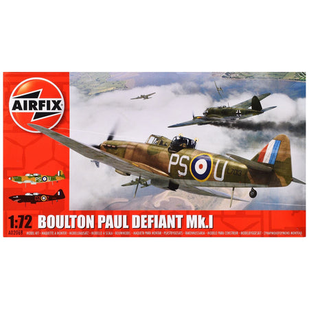 Level 1 Model Kit Boulton Paul Defiant Mk.I Aircraft 1/72 Plastic Model Kit by Airfix-Airfix-ModelCars.com