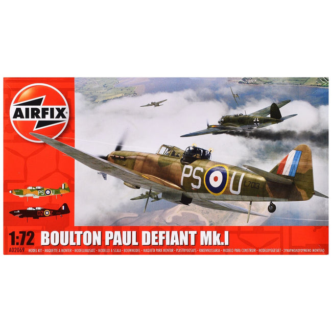 Level 1 Model Kit Boulton Paul Defiant Mk.I Aircraft 1/72 Plastic Model Kit by Airfix-Airfix-ModelCars.com