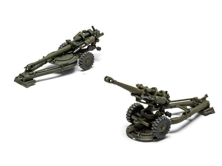 Level 1 Model Kit British 105mm Light Field Gun with 3 Scheme Options 1/76 Scale Plastic Model Kit by Airfix-Airfix-ModelCars.com