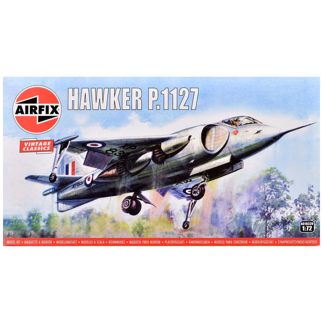 Level 1 Model Kit Hawker P.1127 Aircraft 1/72 Plastic Model Kit by Airfix-Airfix-ModelCars.com