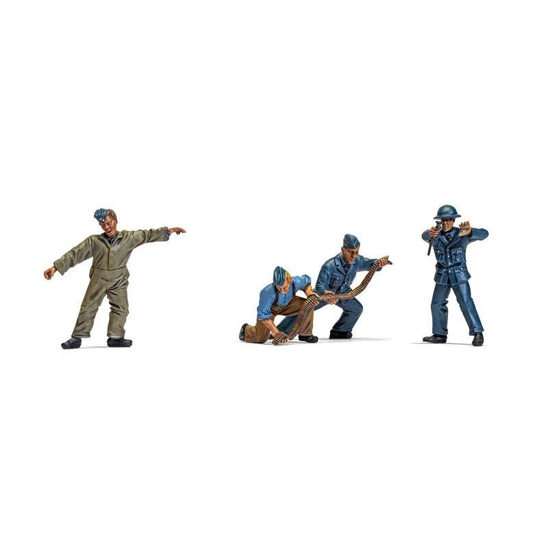 Level 1 Model Kit WWII RAF Ground Crew Figure and Accessory Set 1/48 Plastic Model Kit by Airfix - Airfix - ModelCars.com