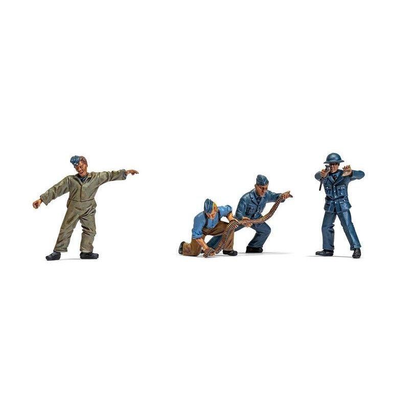 Level 1 Model Kit WWII RAF Ground Crew Figure and Accessory Set 1/48 Plastic Model Kit by Airfix-Airfix-ModelCars.com
