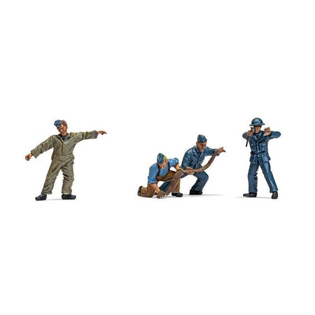 Level 1 Model Kit WWII RAF Ground Crew Figure and Accessory Set 1/48 Plastic Model Kit by Airfix-Airfix-ModelCars.com