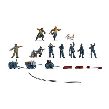 Level 1 Model Kit WWII RAF Ground Crew Figure and Accessory Set 1/48 Plastic Model Kit by Airfix-Airfix-ModelCars.com