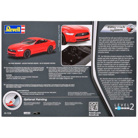Level 2 Easy - Click Model Kit 2015 Ford Mustang GT 1/25 Scale Model by Revell - Revell - ModelCars.com