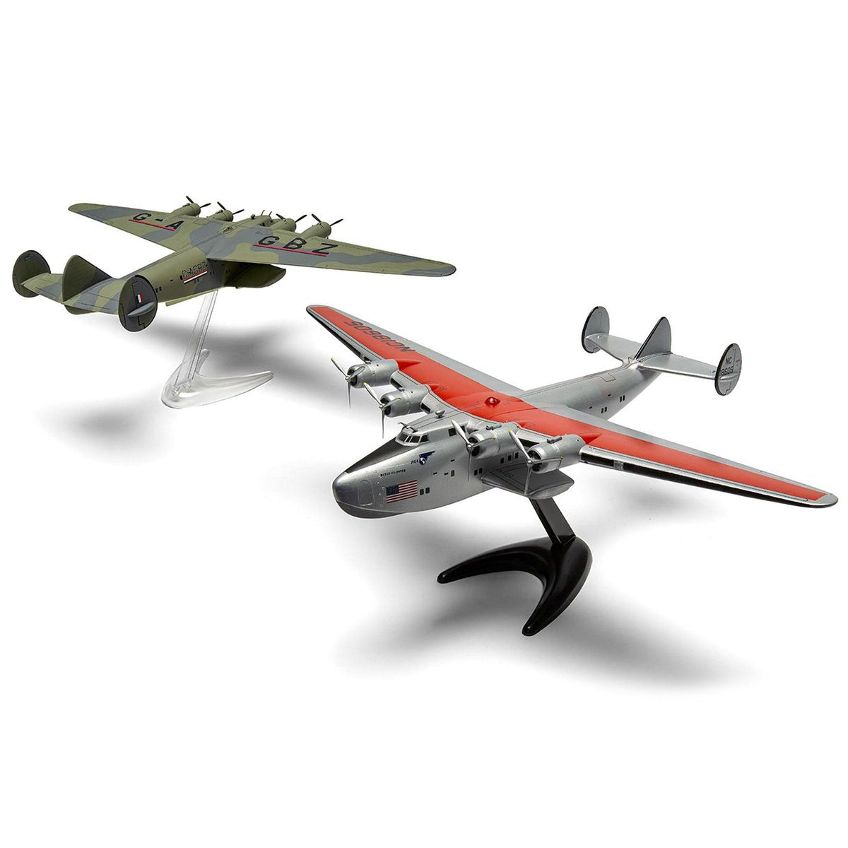 Level 2 Model Kit Boeing 314 Clipper Flying Boat with 2 Scheme Options 1/144 Plastic Model Kit by Airfix-Airfix-ModelCars.com