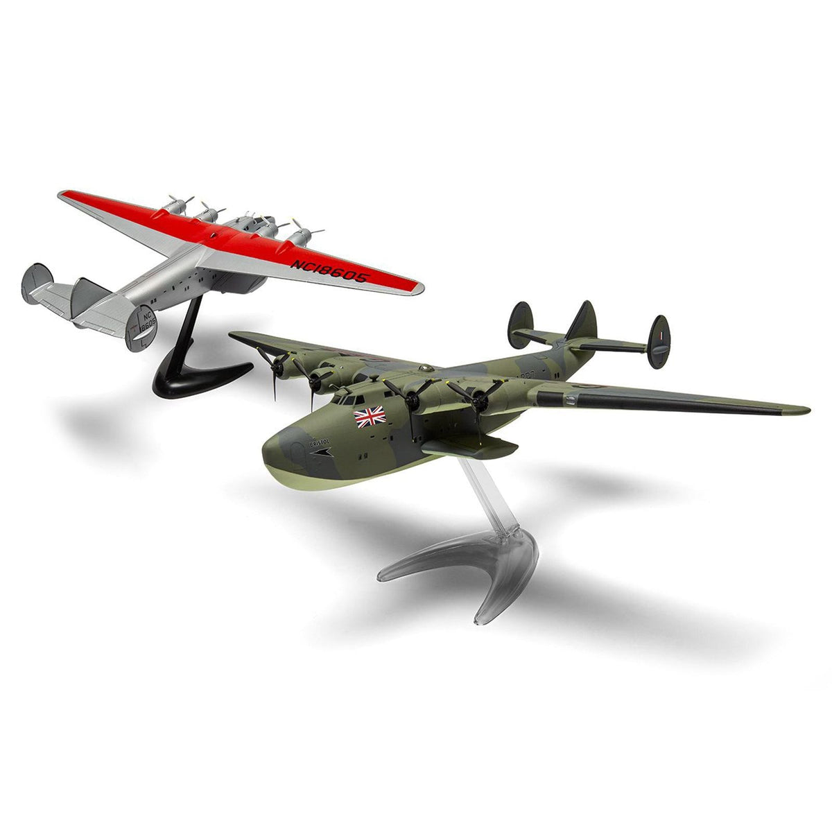 Level 2 Model Kit Boeing 314 Clipper Flying Boat with 2 Scheme Options 1/144 Plastic Model Kit by Airfix-Airfix-ModelCars.com