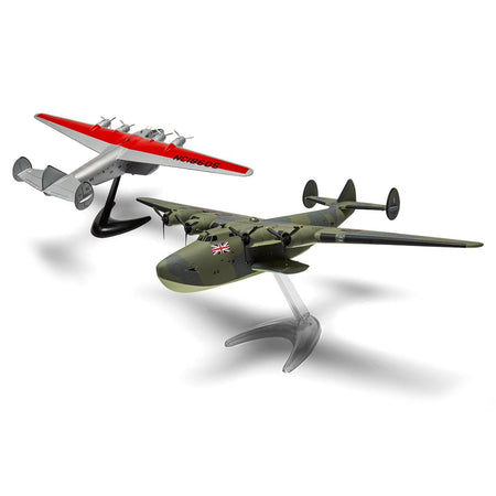 Level 2 Model Kit Boeing 314 Clipper Flying Boat with 2 Scheme Options 1/144 Plastic Model Kit by Airfix-Airfix-ModelCars.com