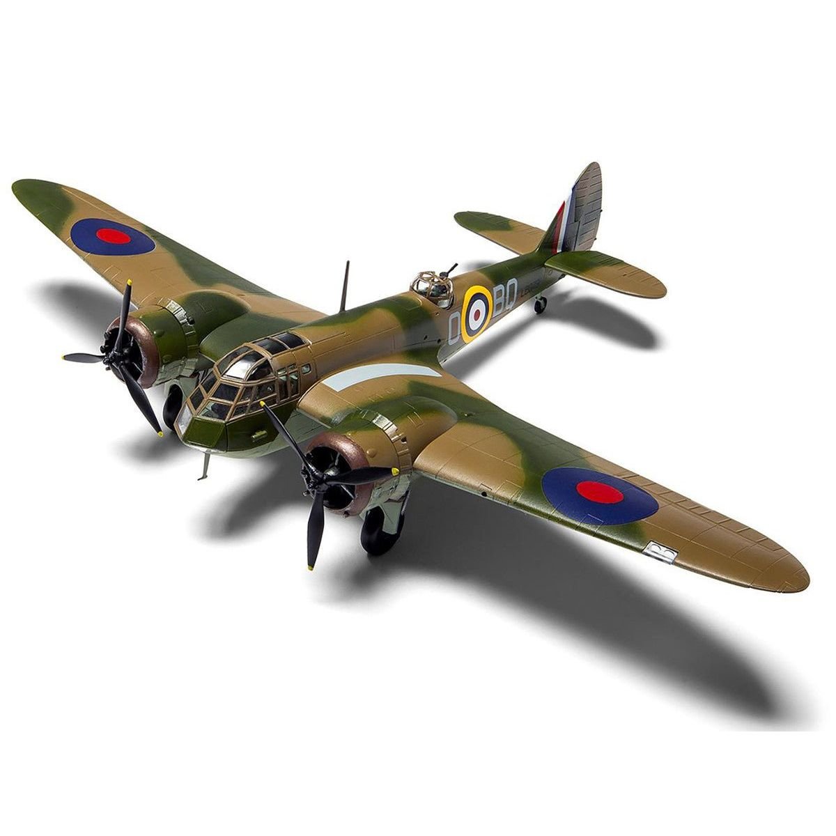 Level 2 Model Kit Bristol Blenheim Mk.IF Aircraft with 2 Scheme Options 1/72 Plastic Model Kit by Airfix-Airfix-ModelCars.com