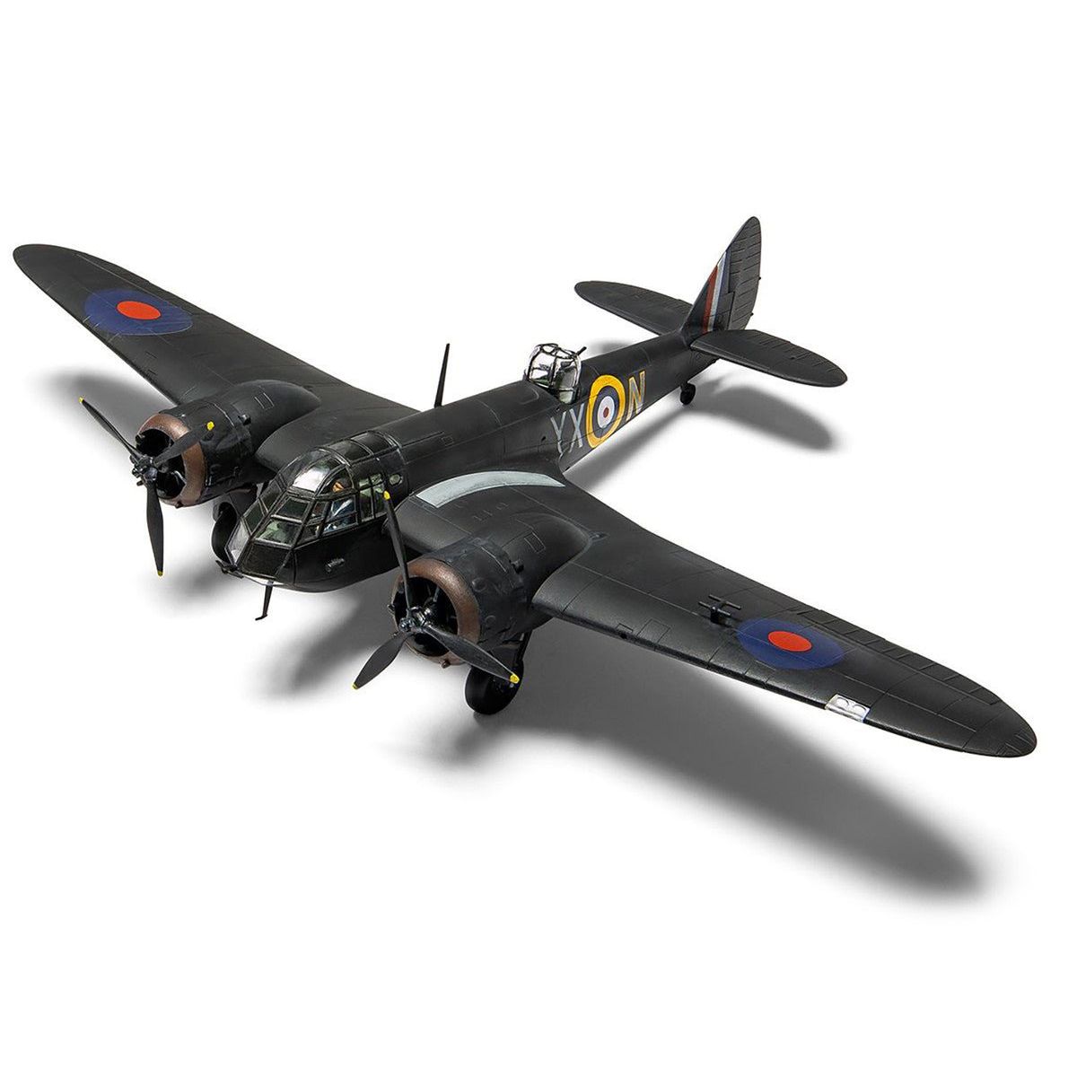 Level 2 Model Kit Bristol Blenheim Mk.IF Aircraft with 2 Scheme Options 1/72 Plastic Model Kit by Airfix-Airfix-ModelCars.com