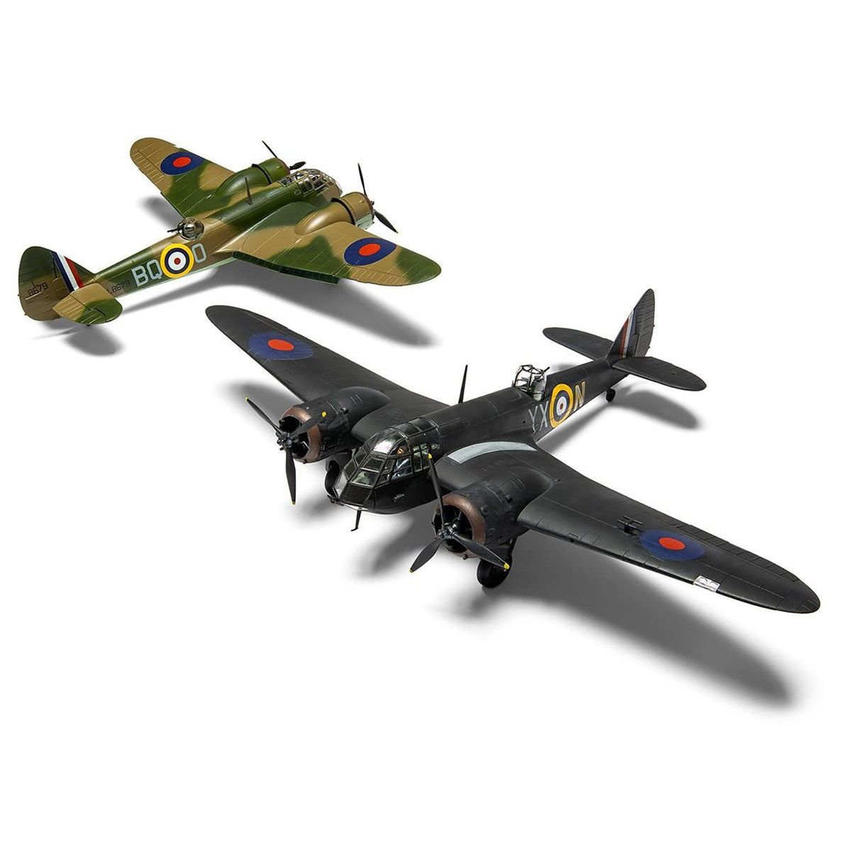 Level 2 Model Kit Bristol Blenheim Mk.IF Aircraft with 2 Scheme Options 1/72 Plastic Model Kit by Airfix-Airfix-ModelCars.com