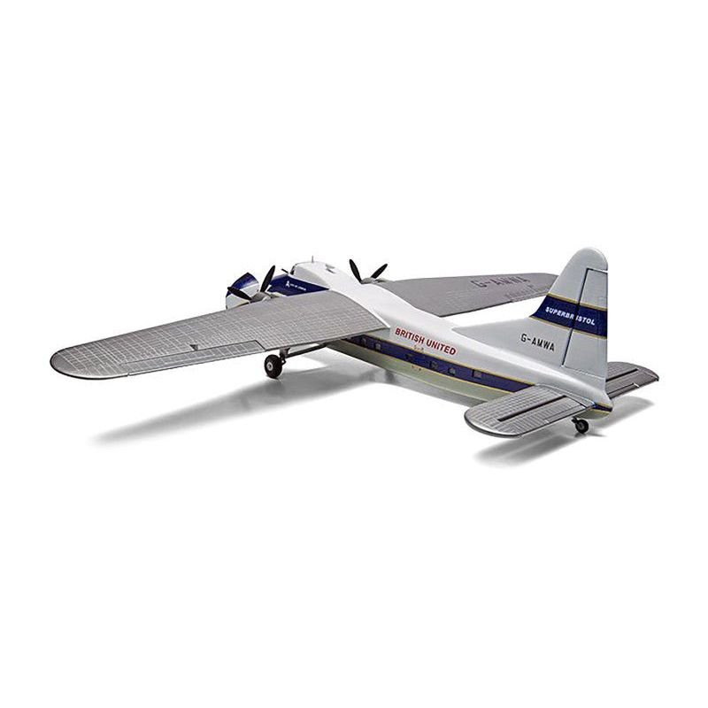 Level 2 Model Kit Bristol Superfreighter Freighter Aircraft "British United Air Ferries (BUAF)" 1/72 Plastic Model Kit by Airfix-Airfix-ModelCars.com