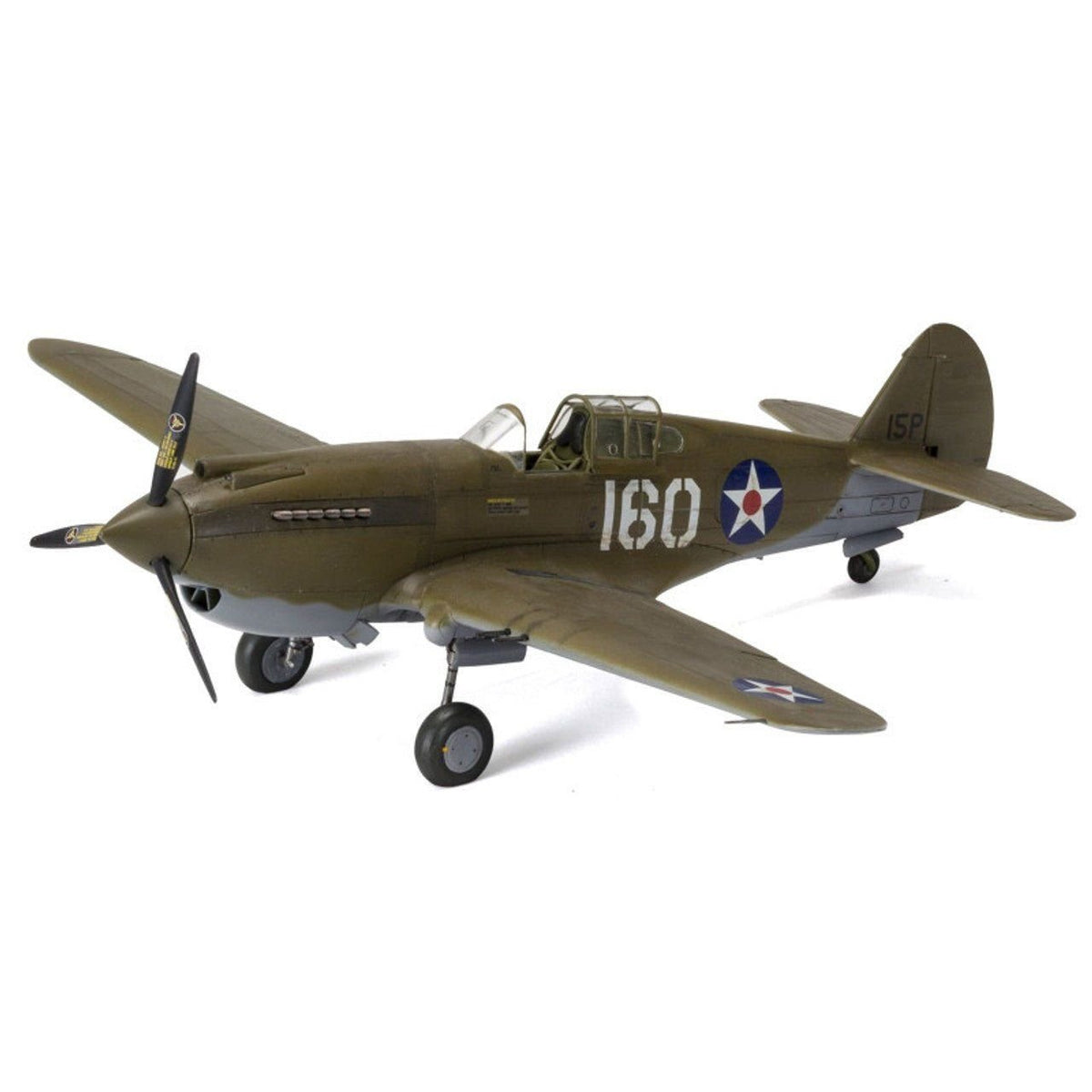 Level 2 Model Kit Curtiss P-40B Warhawk Fighter-Bomber Aircraft with 2 Scheme Options 1/48 Plastic Model Kit by Airfix-Airfix-ModelCars.com