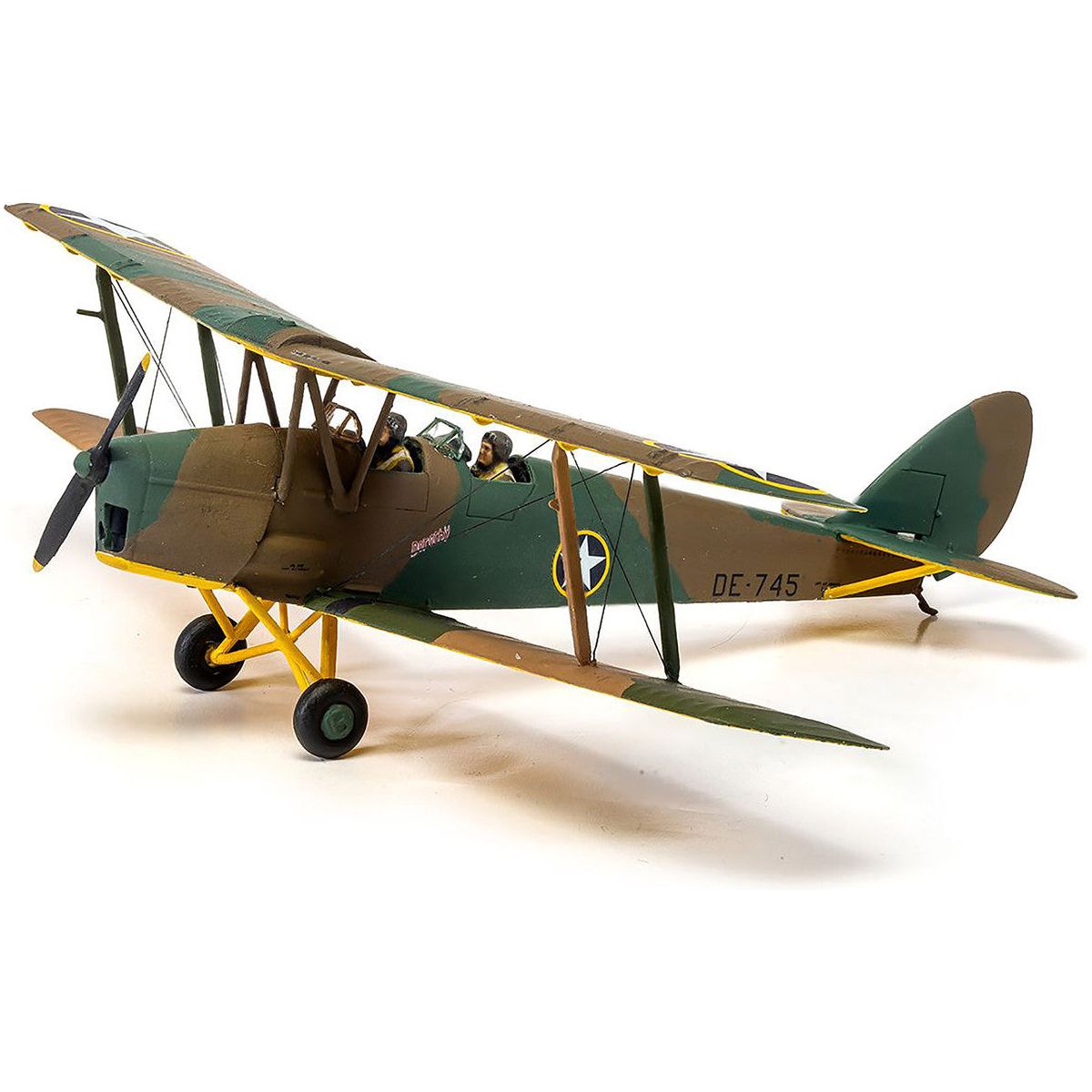 Level 2 Model Kit De Havilland Tiger Moth Aircraft with 2 Scheme Options 1/72 Plastic Model Kit by Airfix-Airfix-ModelCars.com